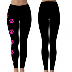 Empowerment Pants by Mellymoo | Pink Paw Print Leggings