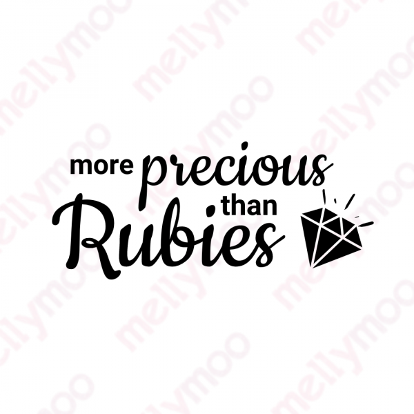 more precious than rubies