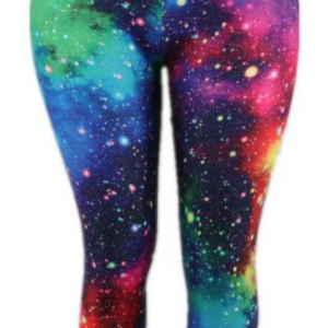 Mellymoo Leggings: Rainbow Galaxy Brushed Poly Leggings