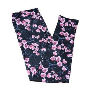 Brushed Polyester Leggings Cherry Blossoms