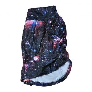 Brushed Poly Harem Shorts Starry Space